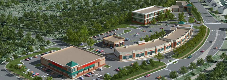 Retail Centers on a 10 Acre Land Tract